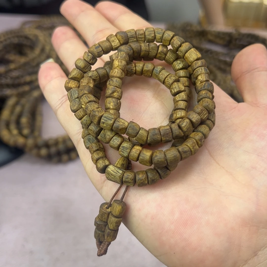 甘***竹手串沉香0.6规格多圈随型16 克