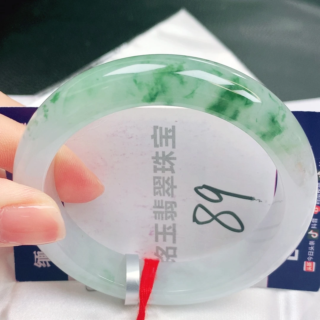 翡翠未镶嵌手镯缅甸天然a货翡翠手镯