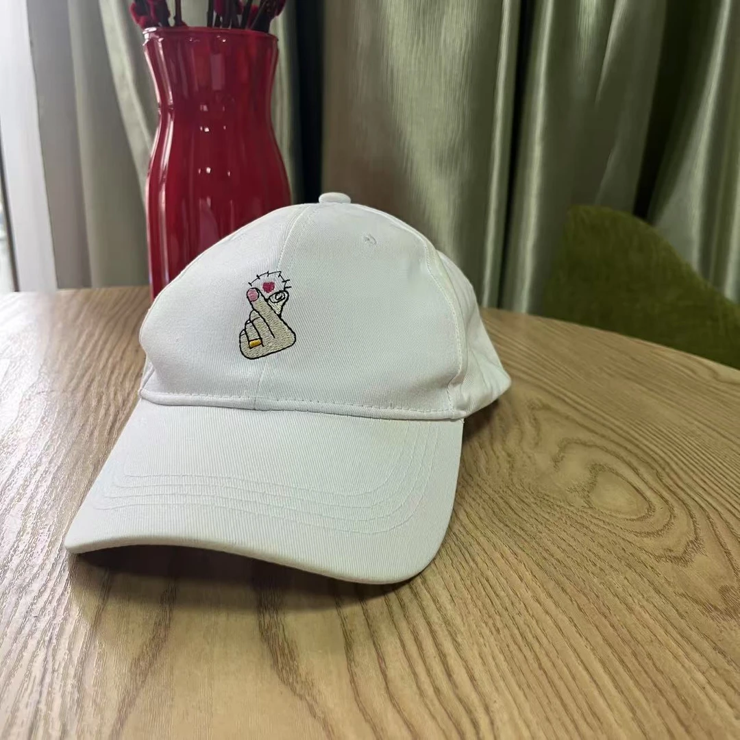 F198山都士 春夏棒球帽女韩版简约复古百搭潮流刺绣遮阳帽情侣款