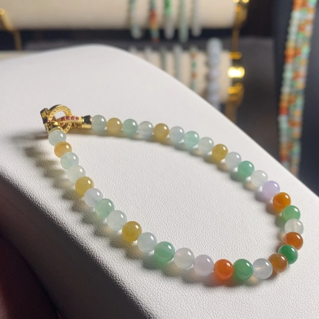 定制翡翠未镶嵌28 缅甸翡翠A货卡5.2