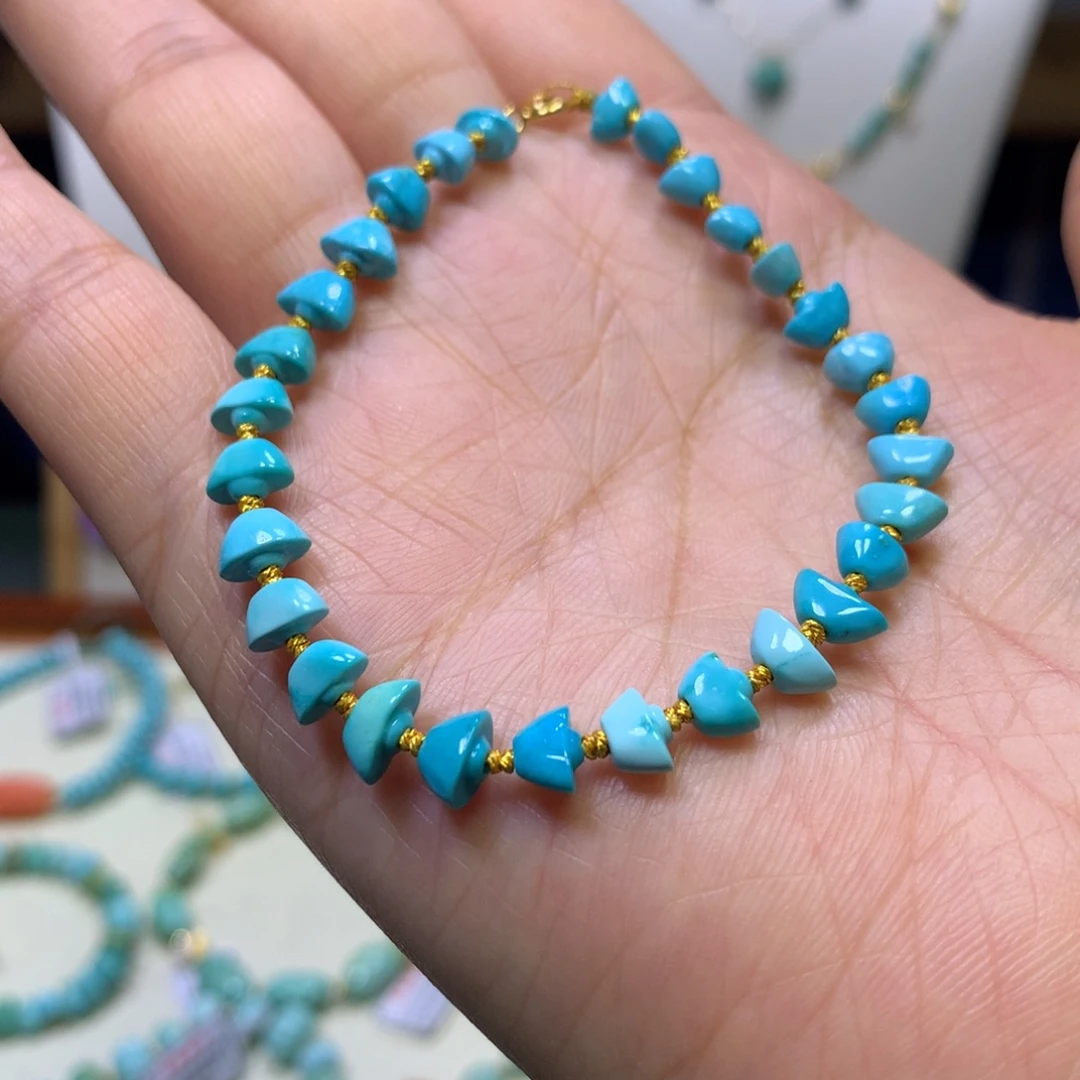 绿松石18K金镶嵌单圈