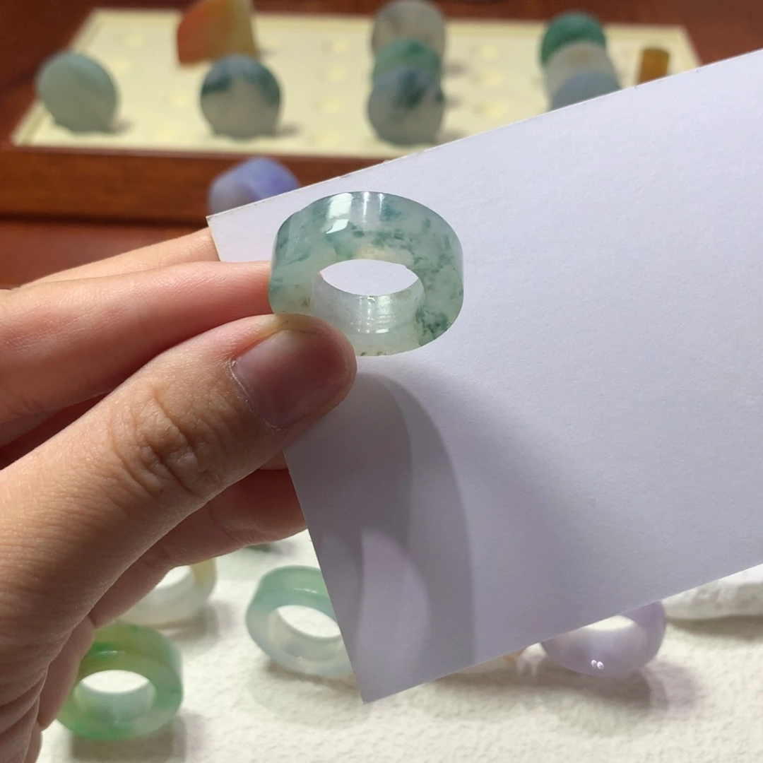 未镶嵌定制翡翠有纹裂6-13号