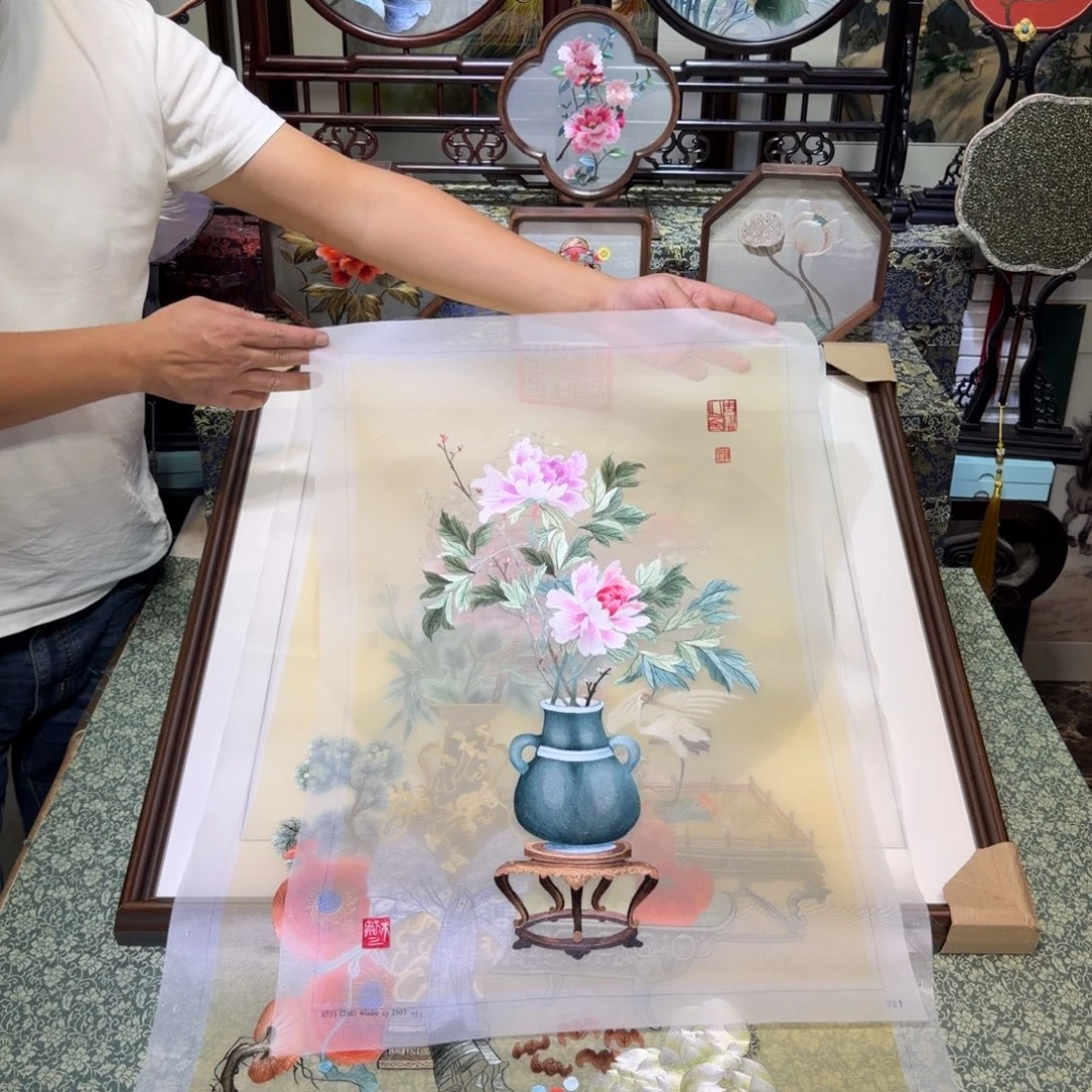 刺绣手工苏绣工艺制作技艺精湛