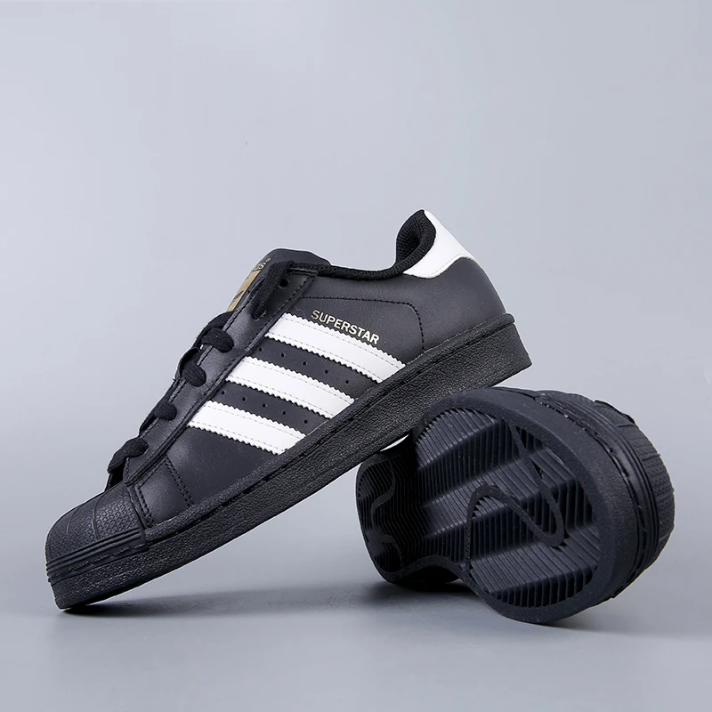（直播断码专属）Adidas阿迪达斯金标黑武士贝壳时尚百搭板鞋B27140