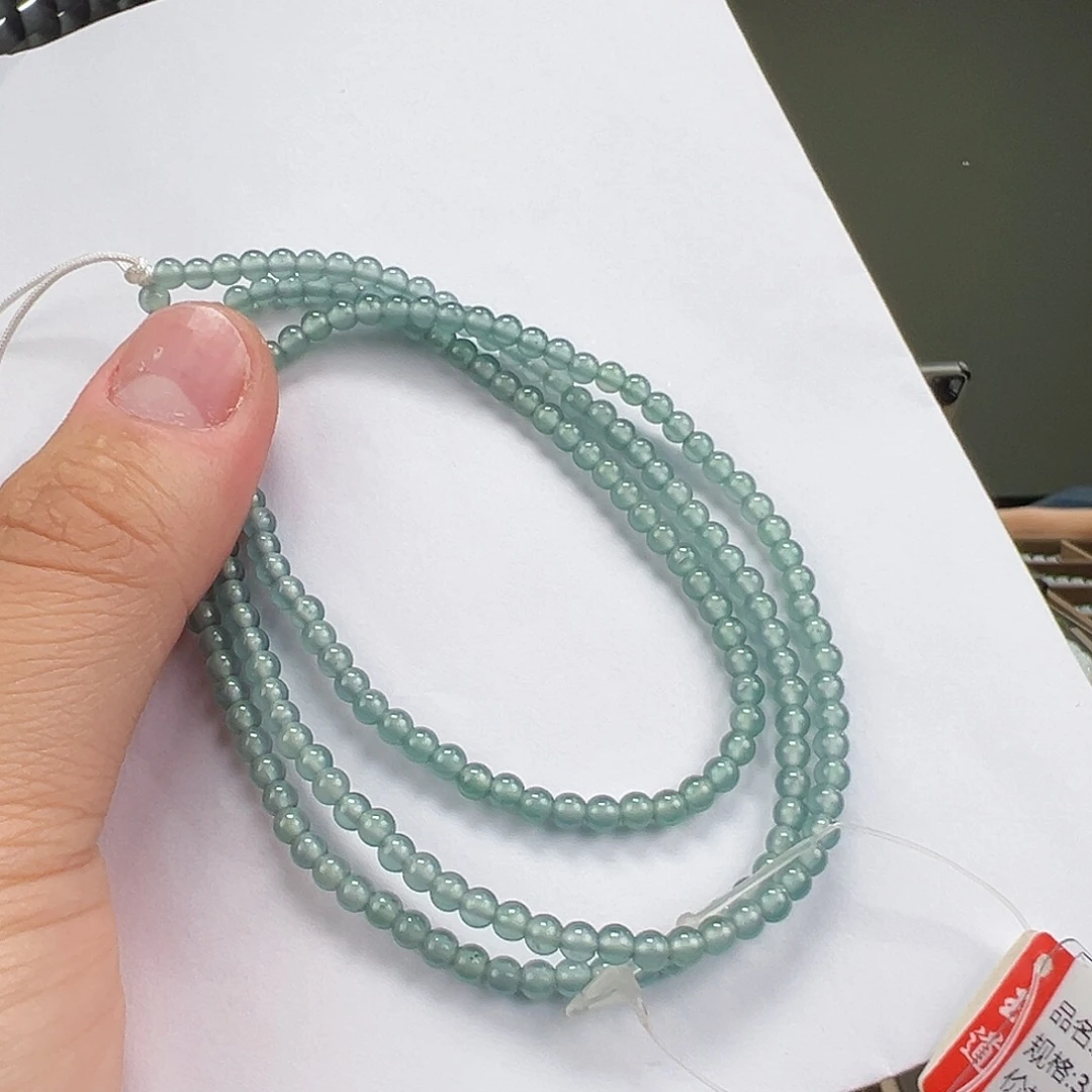 翡翠未镶嵌手链卡3+mm
