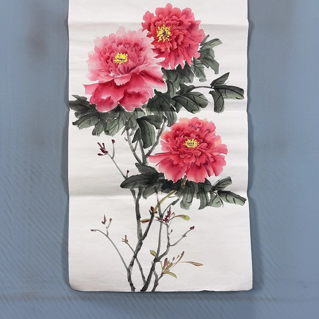 国画1907 牡丹一如你初来