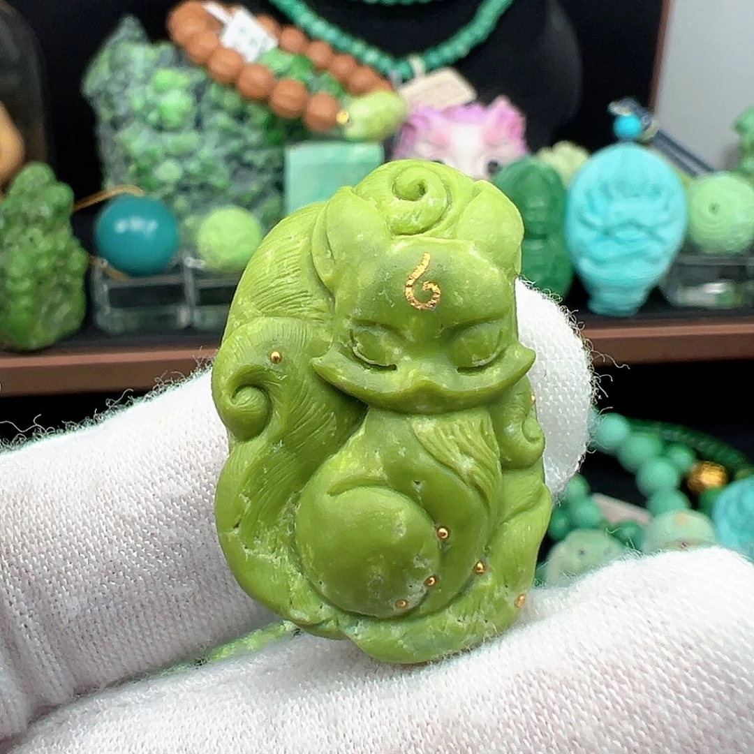 绿松石未镶嵌绿松石主播璐璐