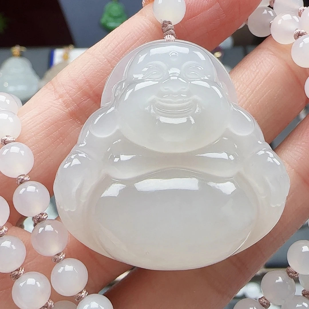 和田玉未镶嵌吊坠(赠链)