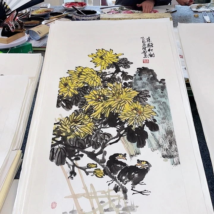 国画张圣敏先生纯手绘作品