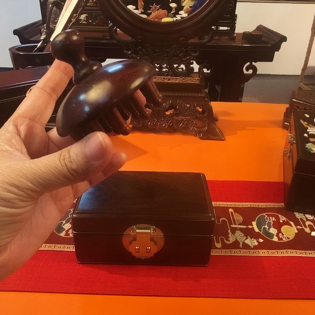 印度小叶紫檀经络梳