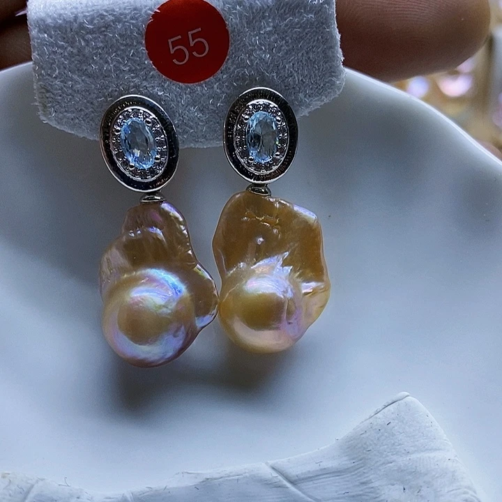 淡水珍珠银S925镶嵌颈饰