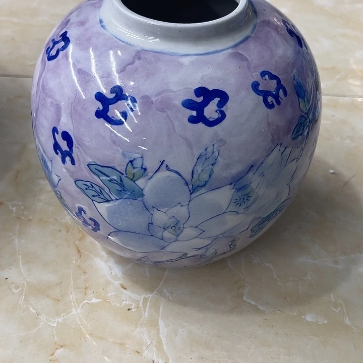 黄***紫陶瓷制品摆件默认微瑕不退不换介意勿拍
