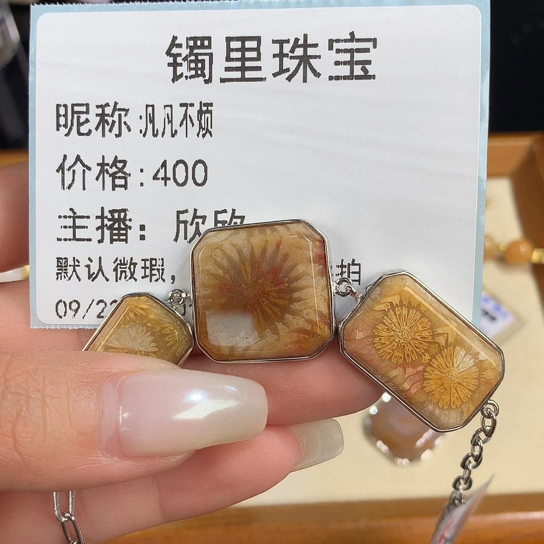 凡***烦吊坠(赠链)未镶嵌硅化珊瑚（珊瑚玉）