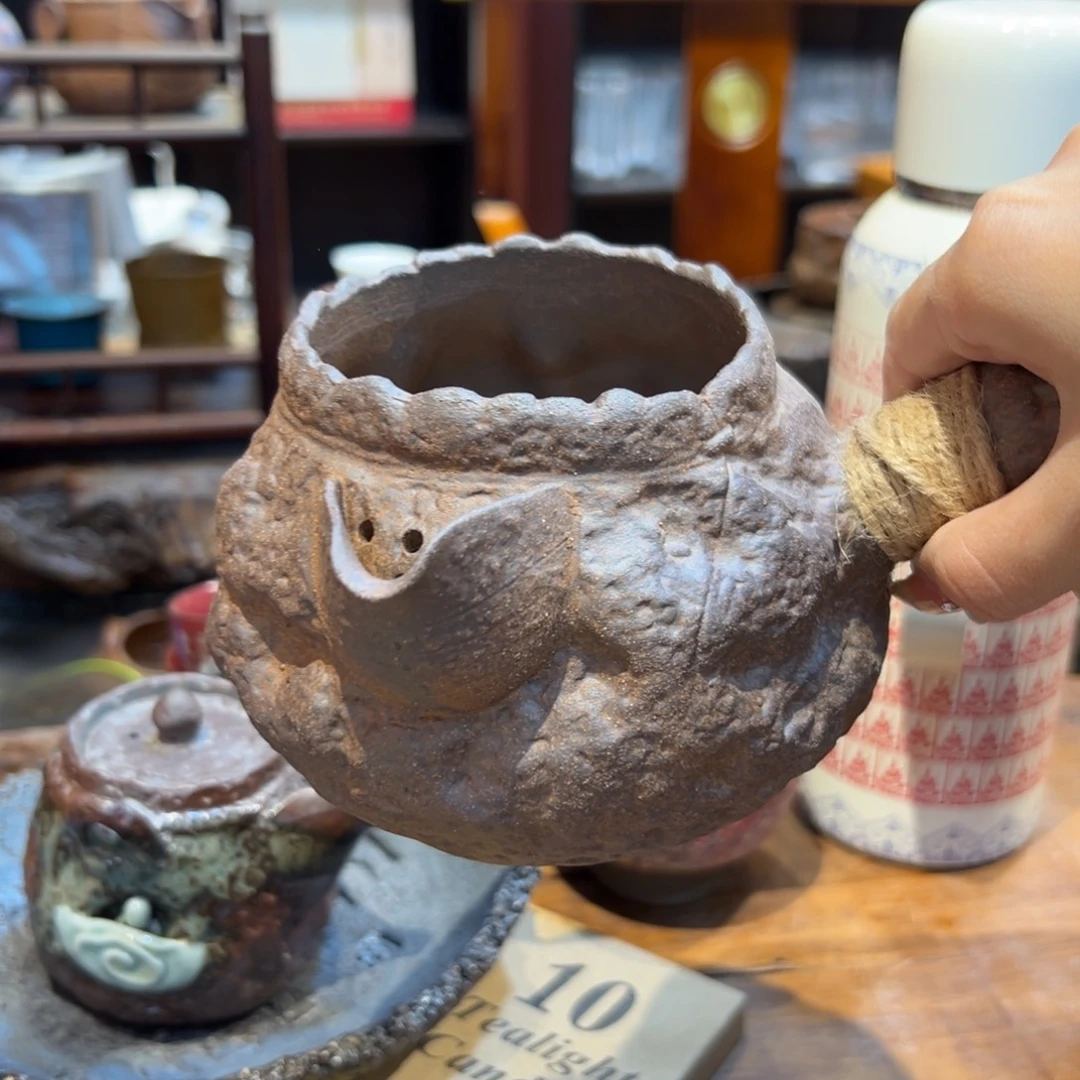 老岩泥裸烧茶壶茶器