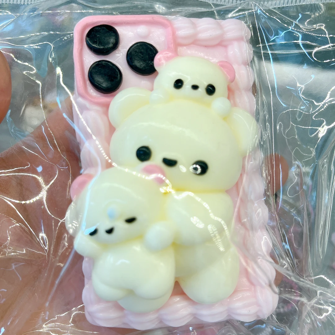 【小熊手机壳】捏捏乐食品级硅胶 默认微瑕 拍之前考虑好哦