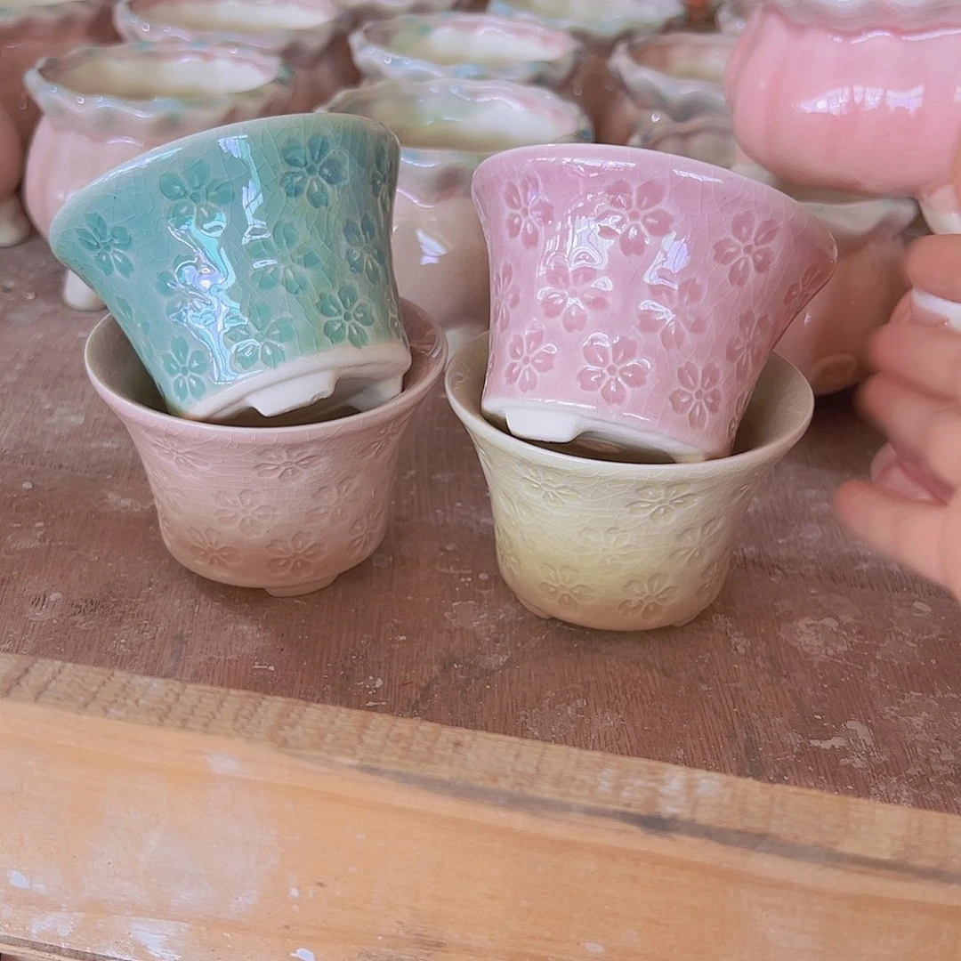 陶瓷花盆当场满12包邮