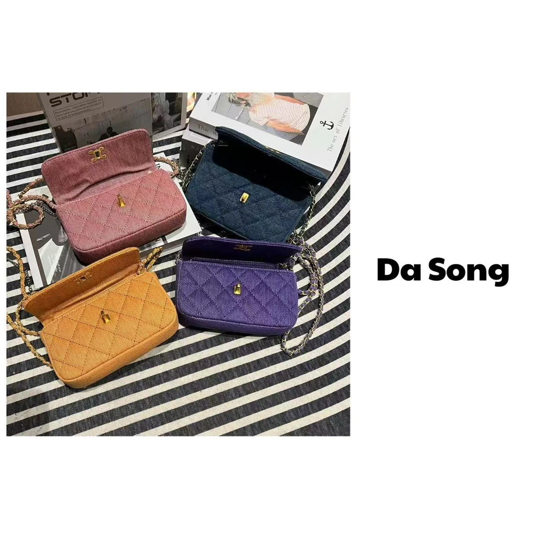 单肩斜挎包时尚百搭链条手机包