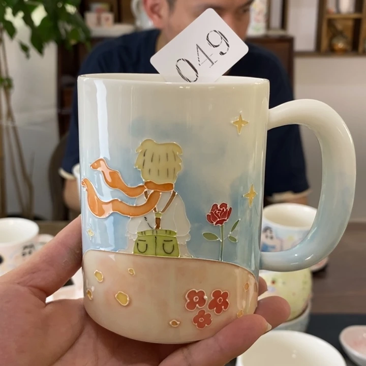 瓷片景德镇釉下彩手绘