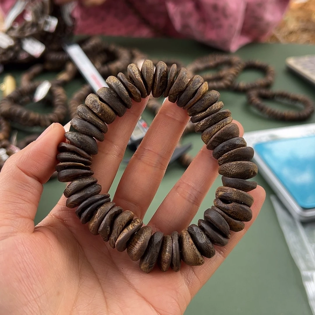 沉香手串树丁沉水31克1.7多样性发一条