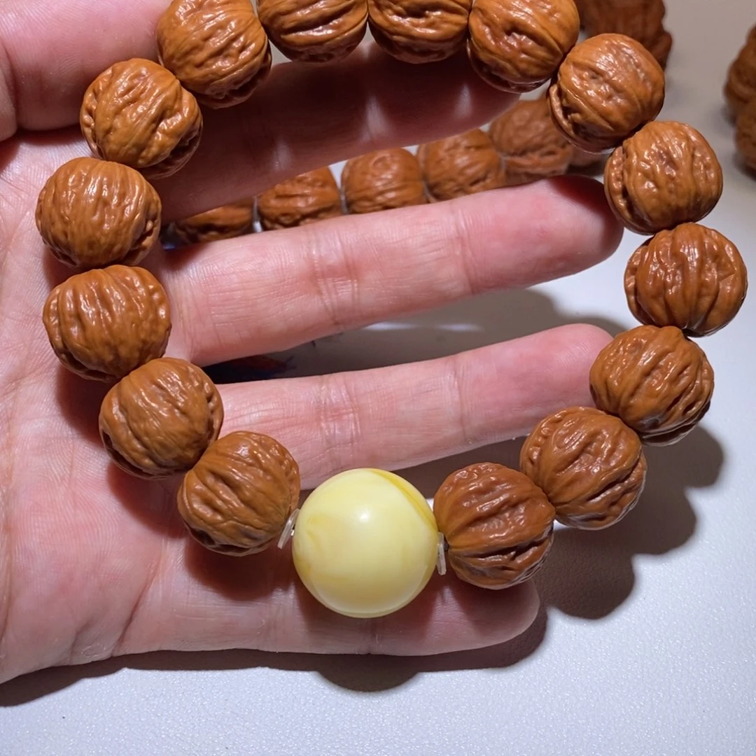 大***叔文玩核桃手串西瓜京八棱