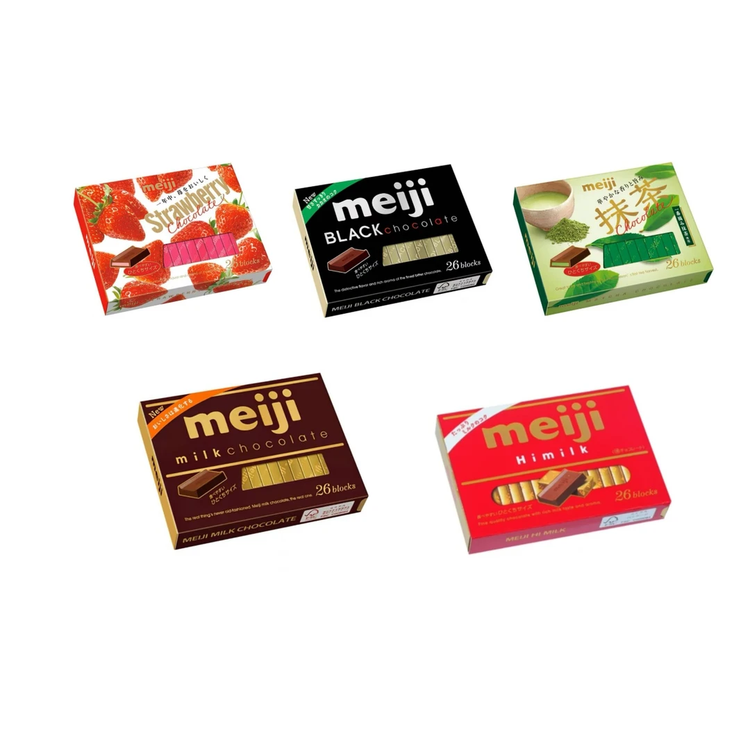 日本明治钢琴巧克力五种口味