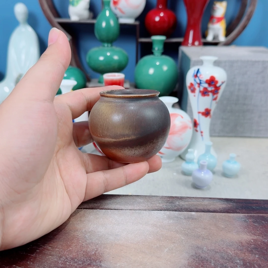 陶瓷手工小花器摆件