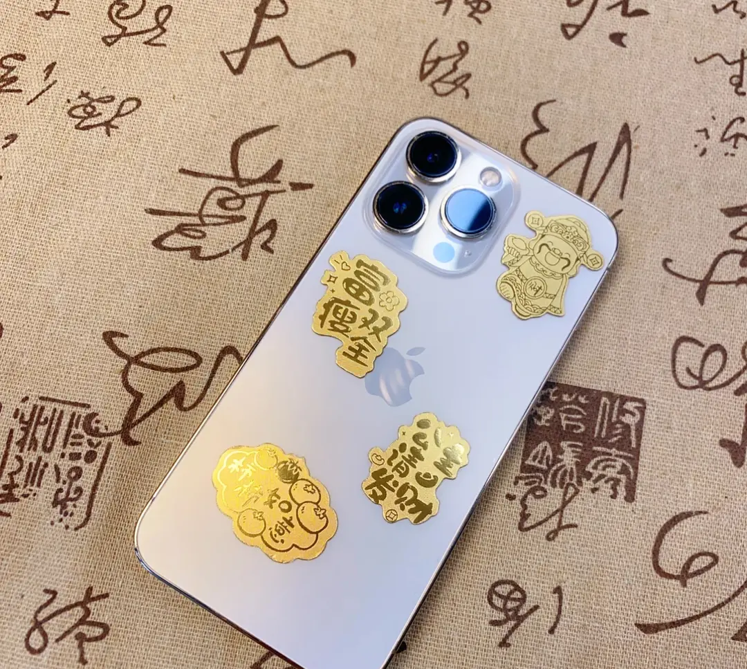 【含金手机贴】水贝柜台专卖手机帖纸