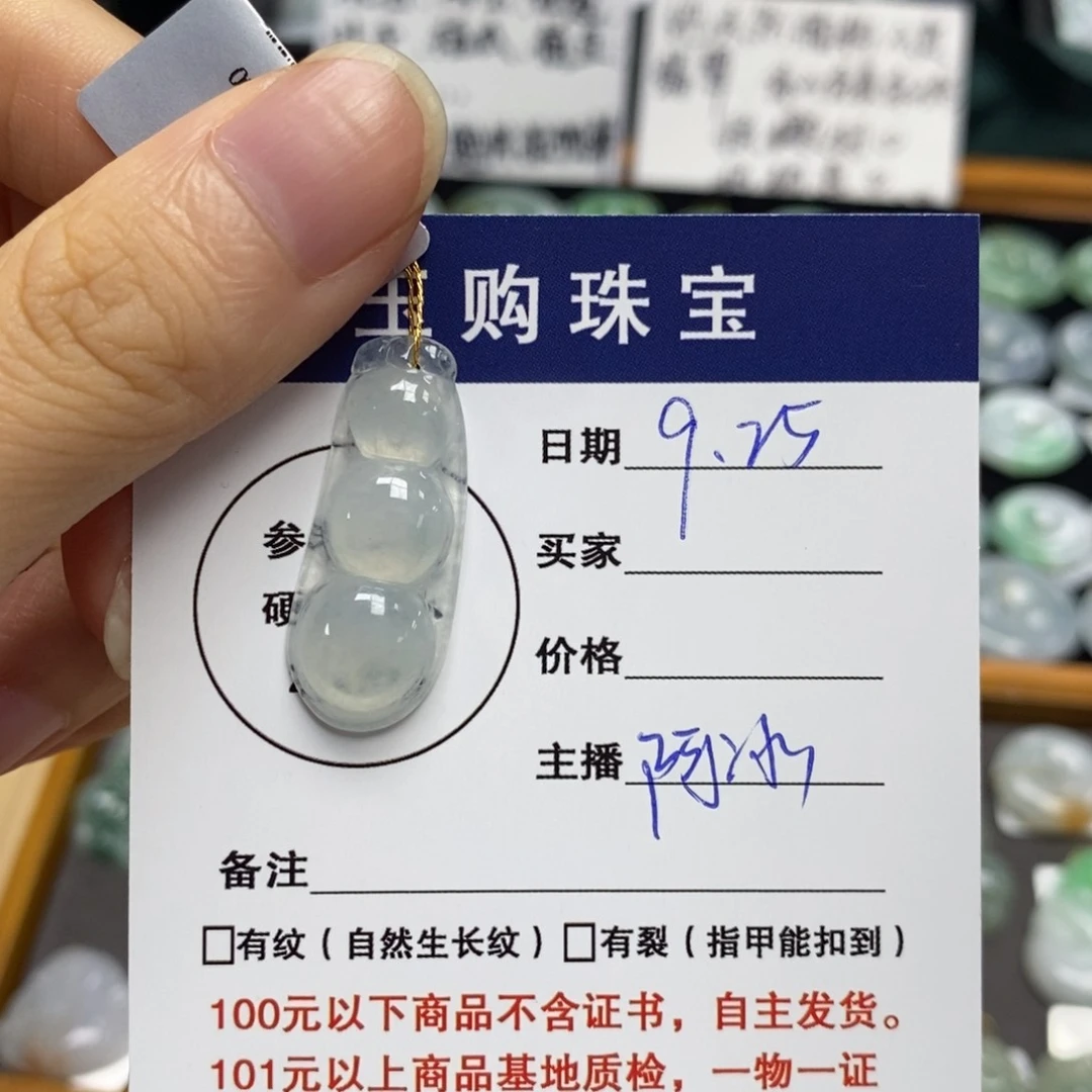 颈饰未镶嵌翡翠福豆