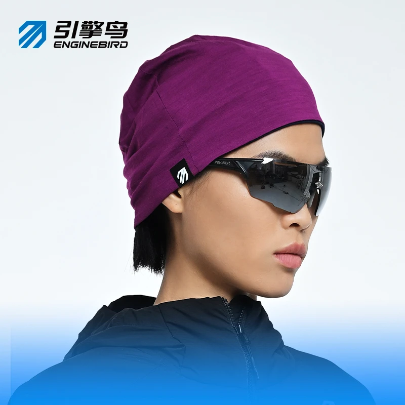 引擎鸟美利奴羊毛帽保暖防风秋冬跑步户外运动滑雪防寒部门汗帽子