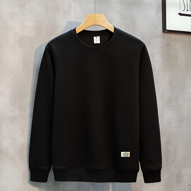 啄木鸟卫衣男2024新款重磅加绒卫衣男士宽松圆领男士秋冬百搭时尚