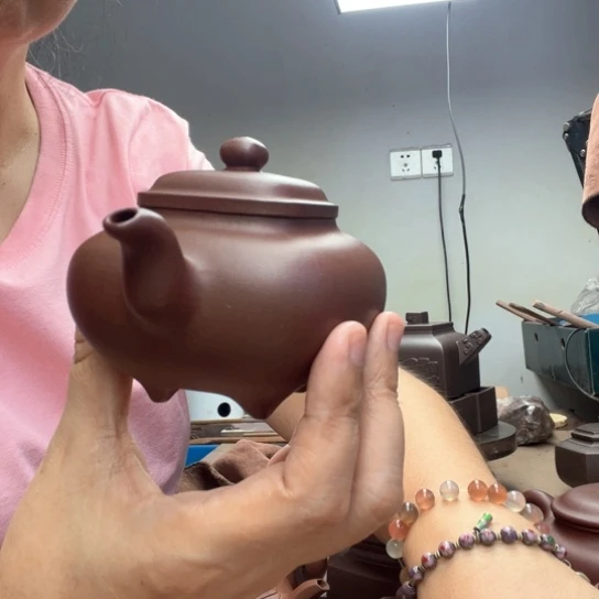 茶壶紫砂品****串泥料红皮龙