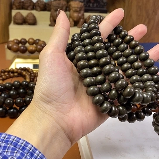 老山檀香阴沉9-12算盘珠108颗