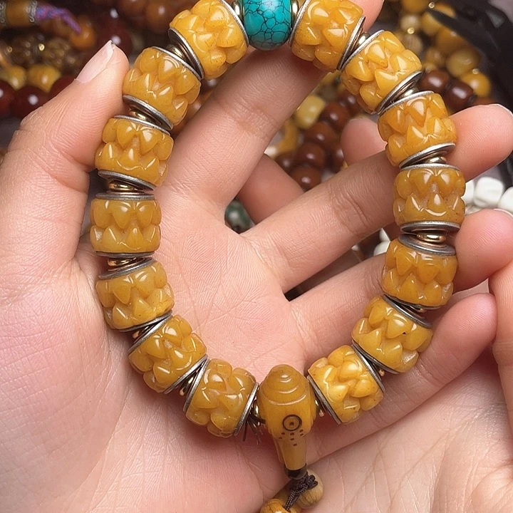 牛骨手串/手链御**天牦牛骨吞金兽