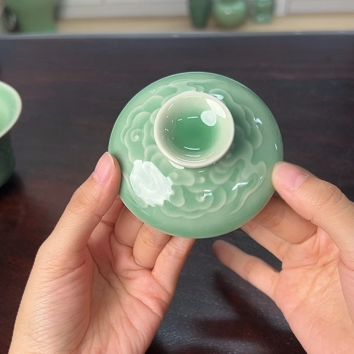 龙泉云间青瓷小米茶器