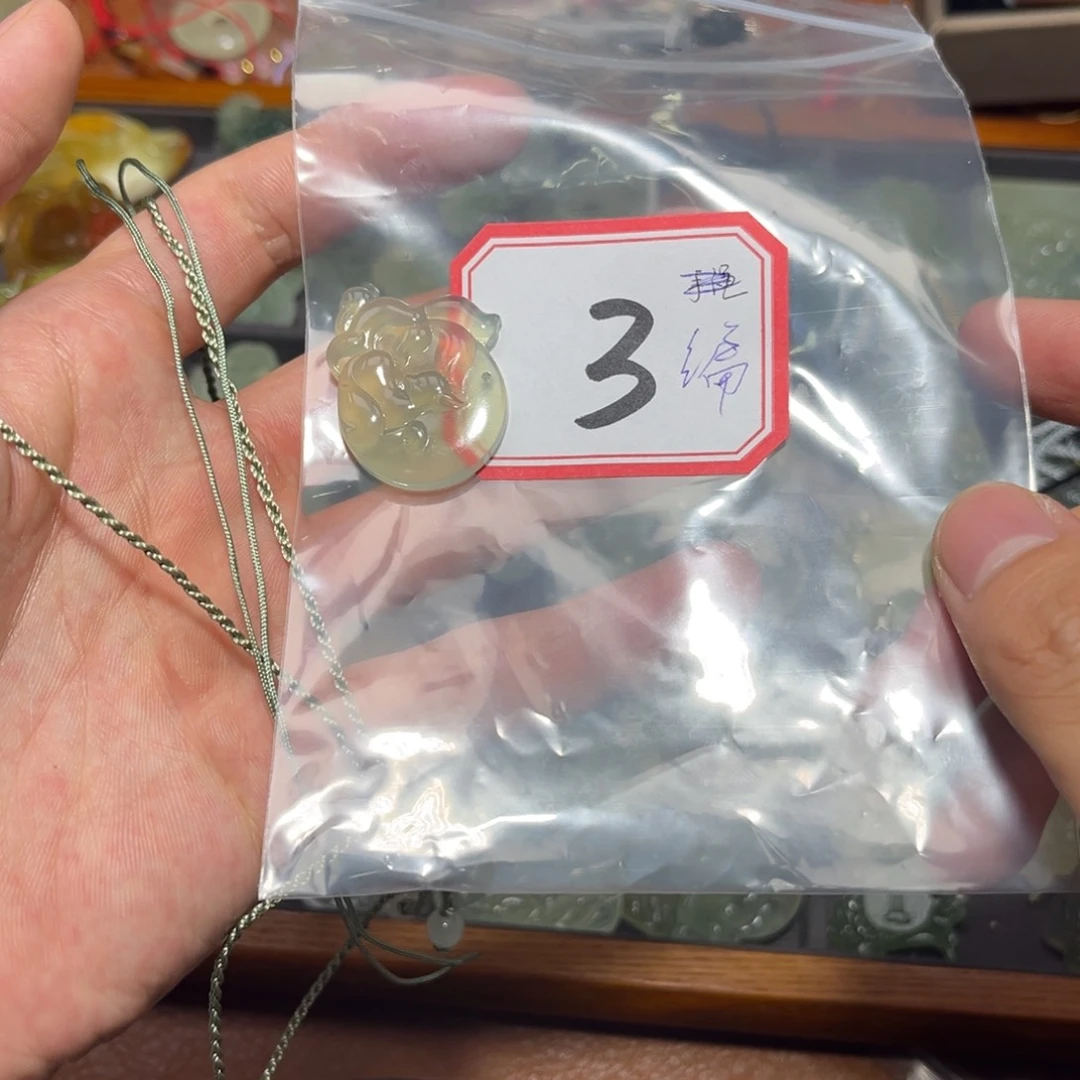 *****蛇纹石玉合金颈饰