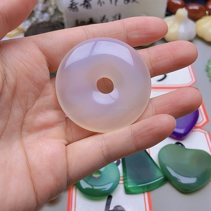 【闪购商品】未镶嵌玛瑙/玉髓珠宝半成品寒*月