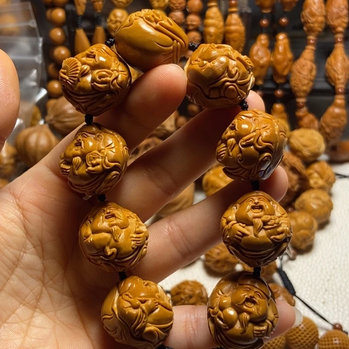 【闪购商品】橄榄核手串/手链荷叶财神
