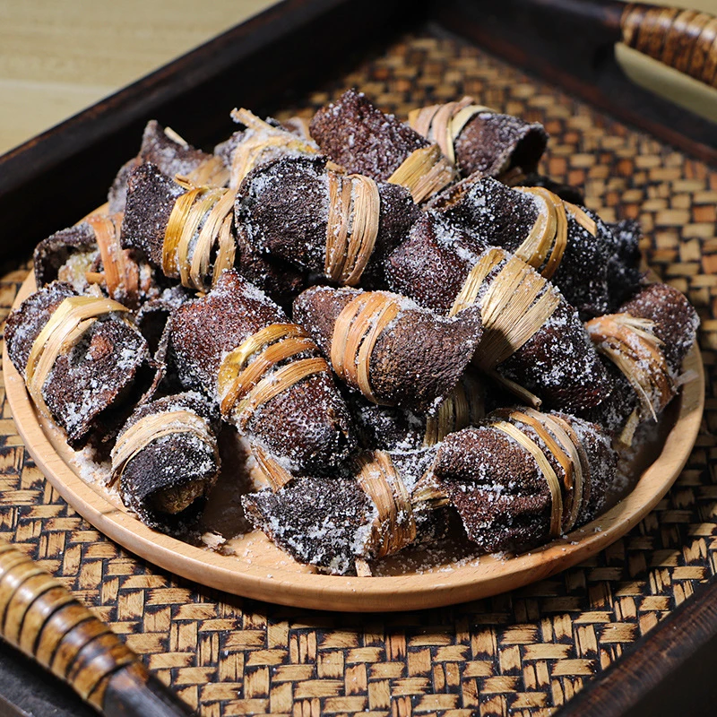 正宗新会五年三宝扎茶 陈皮茶咸橄榄禾秆草手工茶2