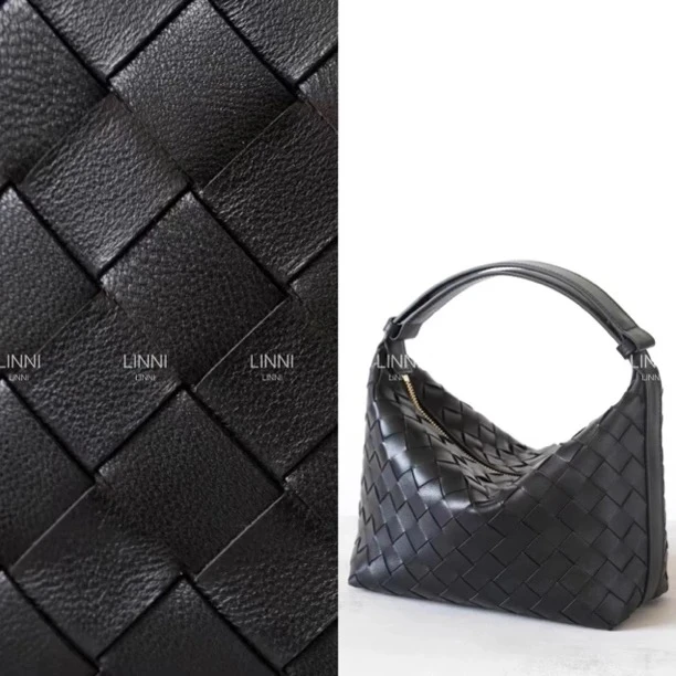 LINNI进口羊皮｜全手工编织饭盒包手拎包斜挎包小众真皮