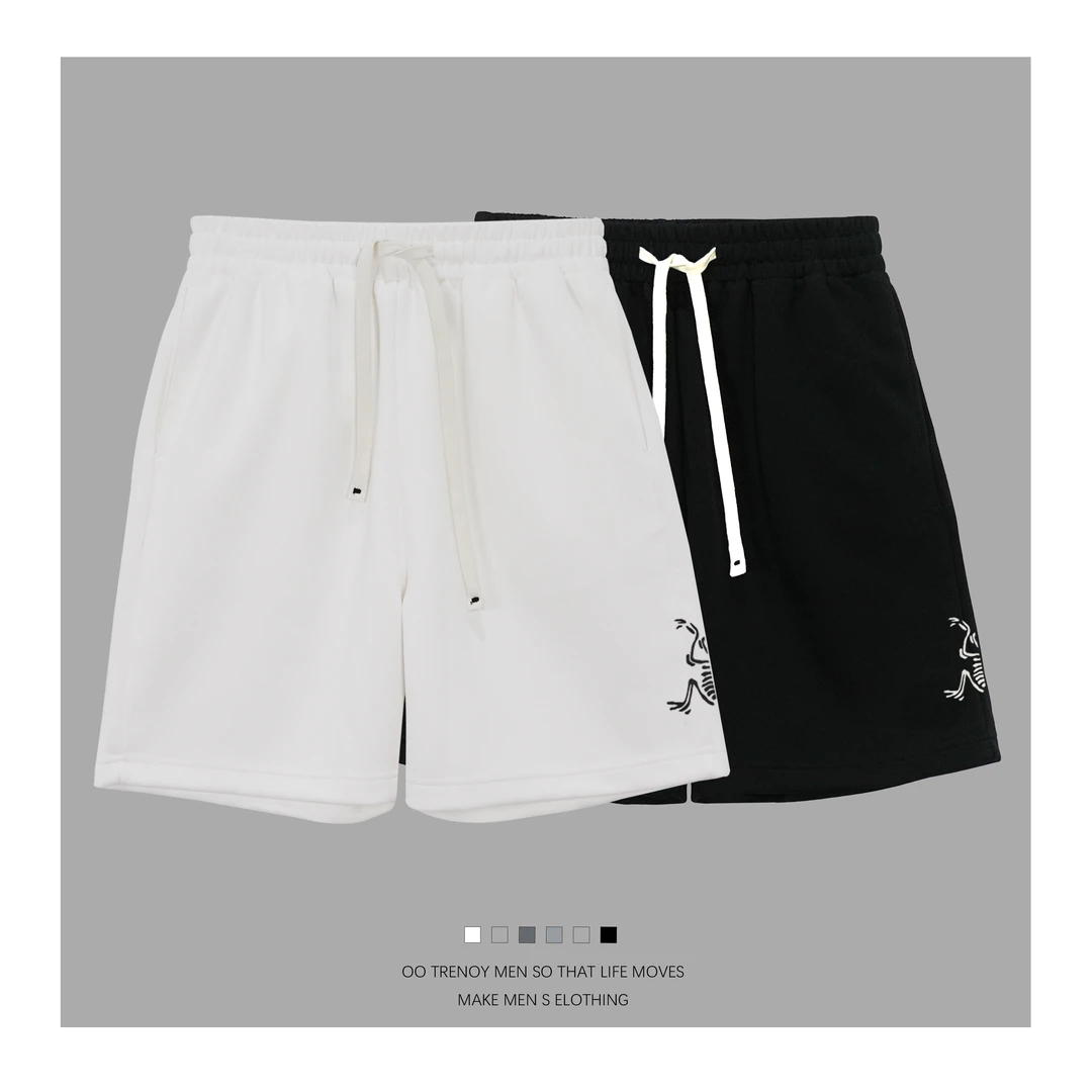 {海外撤柜}：“大鹏展翅”简约3D立体印花设计短裤夏季透气潮流DK007