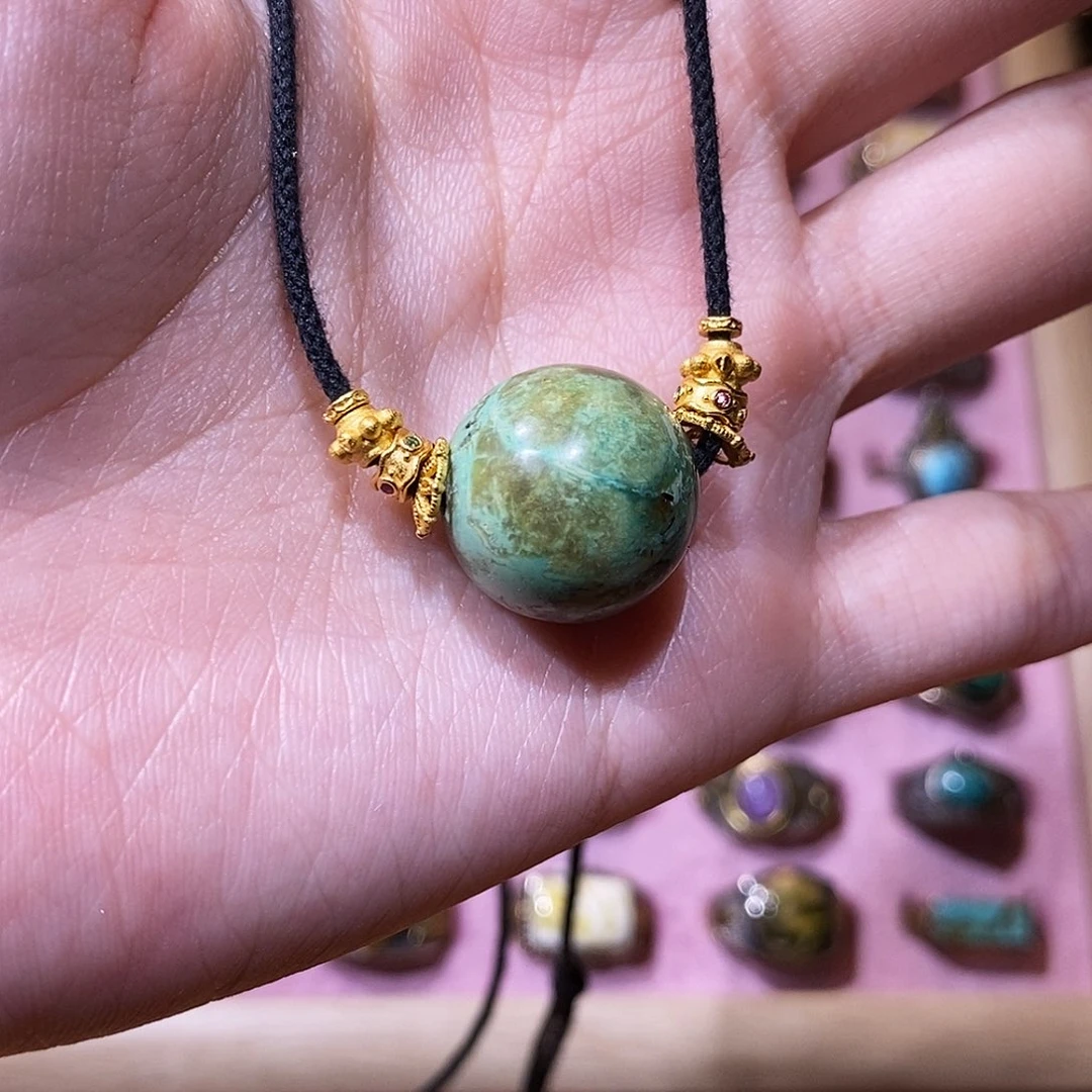 绿松石未镶嵌颈饰锁骨链