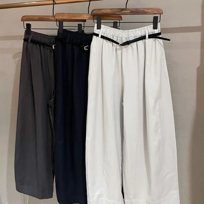 新款带腰带宽松阔腿F001599
