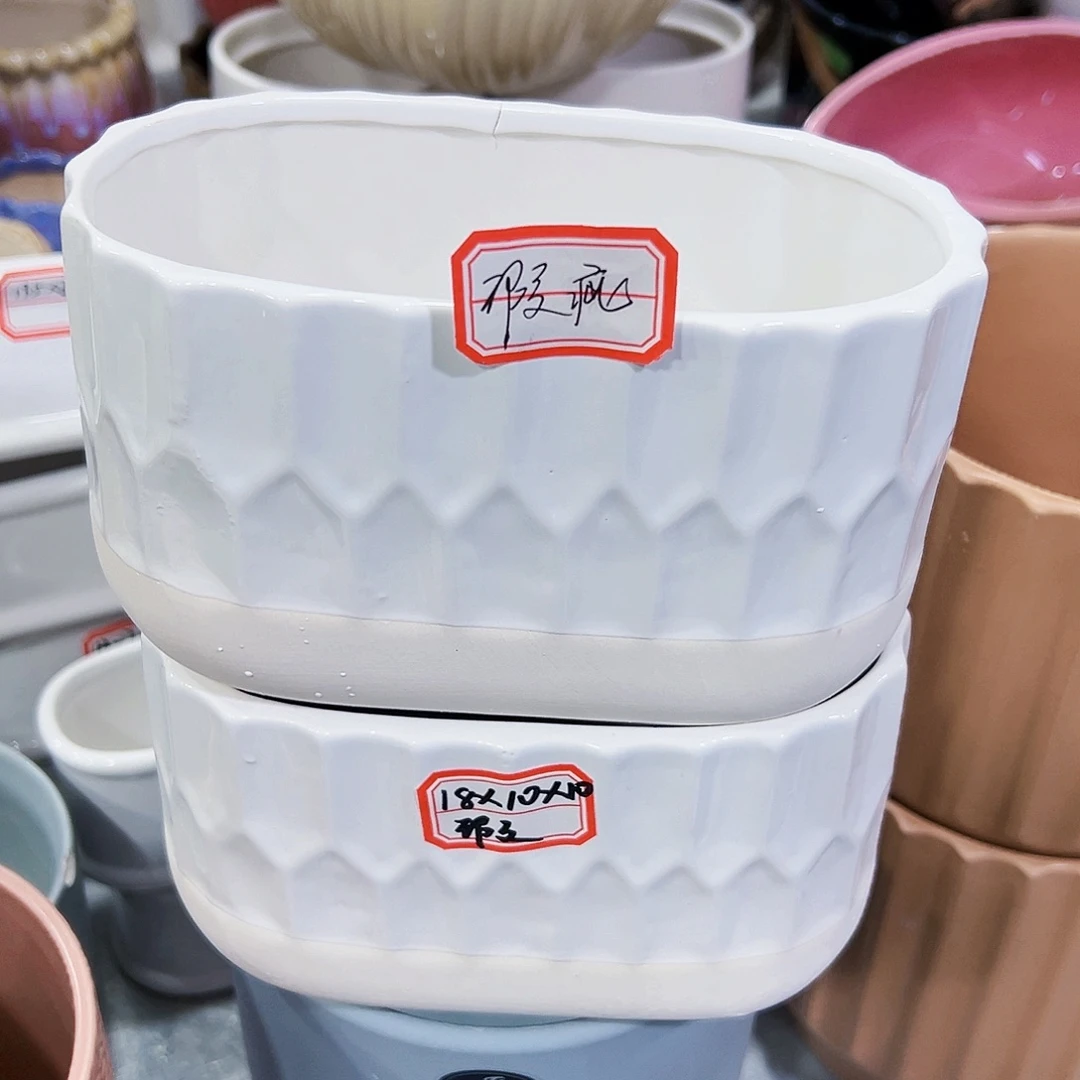 外贸尾单陶瓷花盆凑单10米包邮