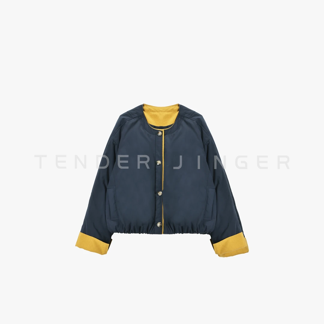 Tender Jinger｜线下专供 圆领减龄撞色轻薄款外套T54XLK50635
