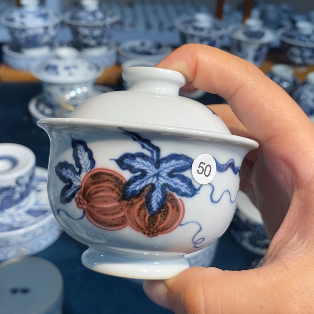 景德镇手工手绘陶瓷 110cc