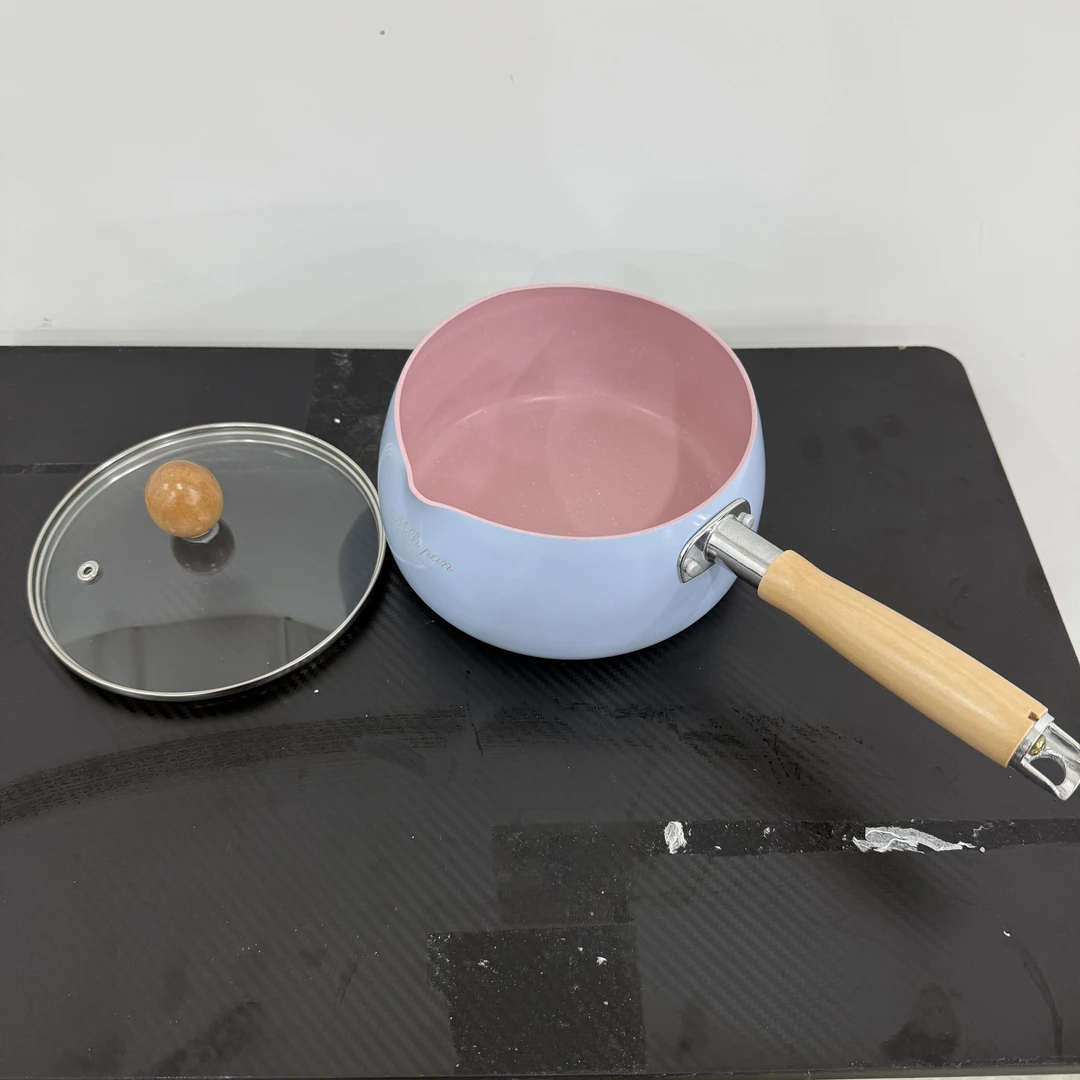 日式雪平锅麦饭石奶锅不粘锅电磁炉汤锅宝宝辅食锅家用小煮锅