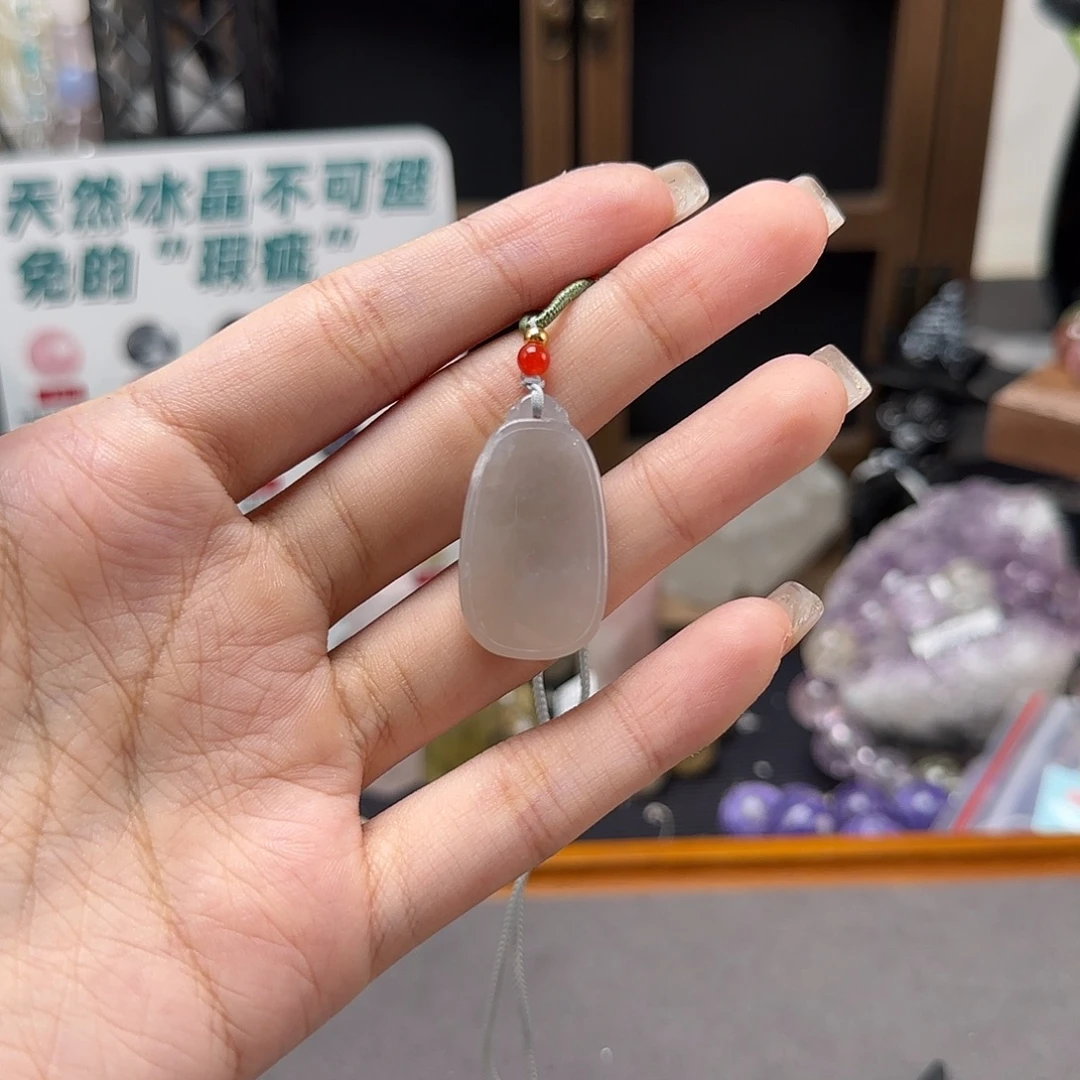 颈饰未镶嵌和田玉无事牌