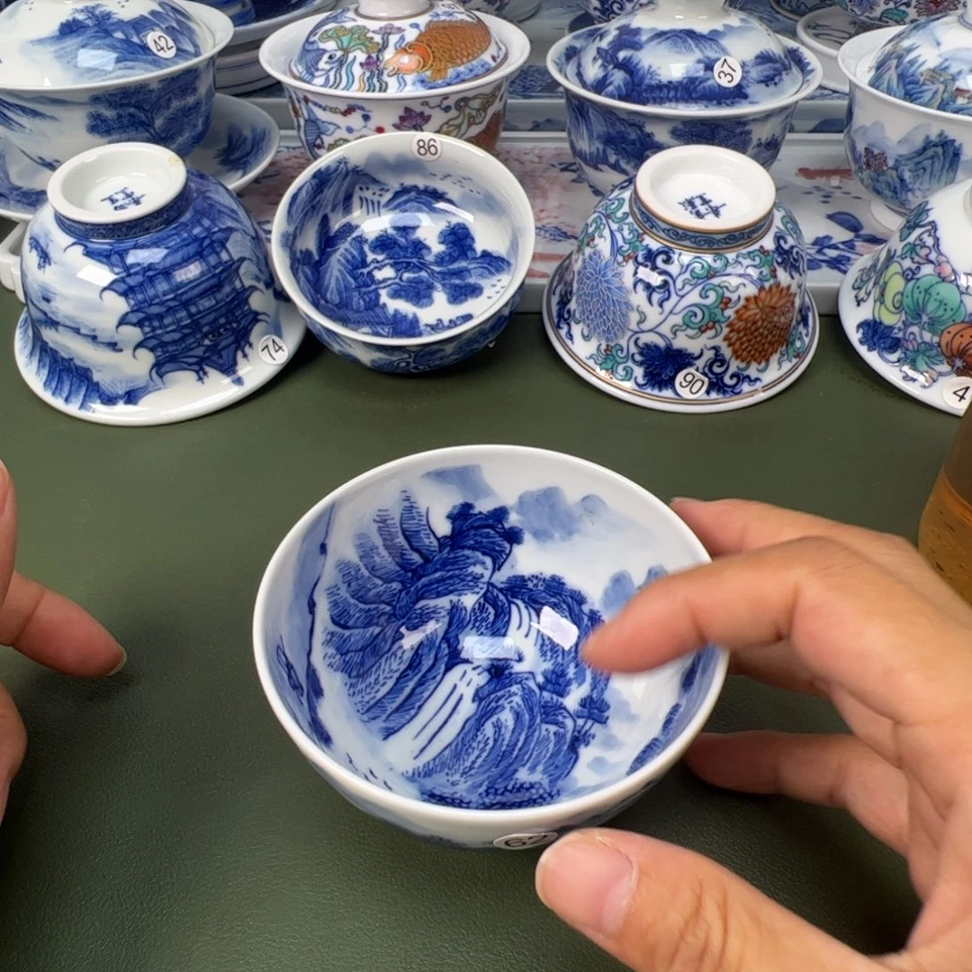 景德镇纯手工纯手绘茶具木木62