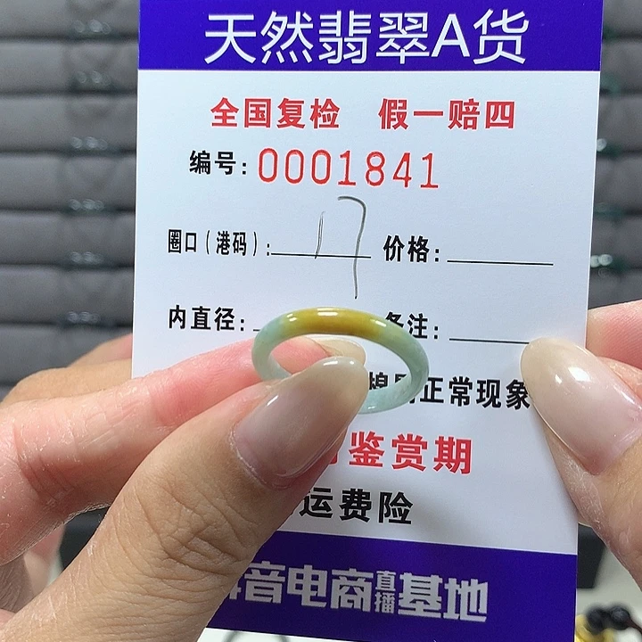 翡翠未镶嵌戒圈1841