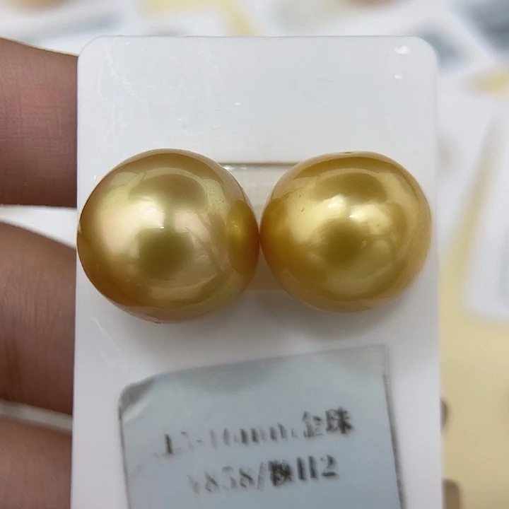 颈饰未镶嵌海水珍珠14-16mm 金珠H2